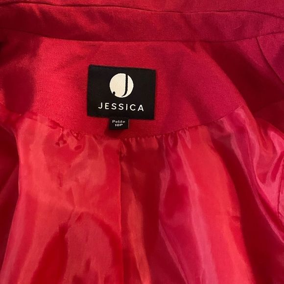 Jessica Red Blazer Size 10 Petite - Picture 10 of 16